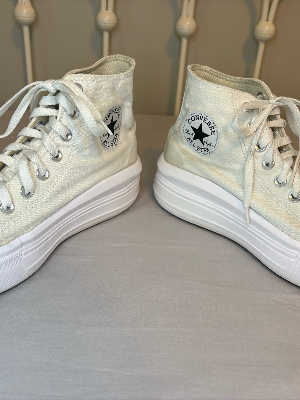Converse Chuck Taylor Move Platform High Top Sneakers White Women’s 9 - Picture 10 of 12